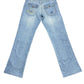 Y2k 2000s Rok Low Waist Bootcut Denim Pants Blue S/M