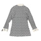 Vintage Rayure Long Sleeve Top Black White - M