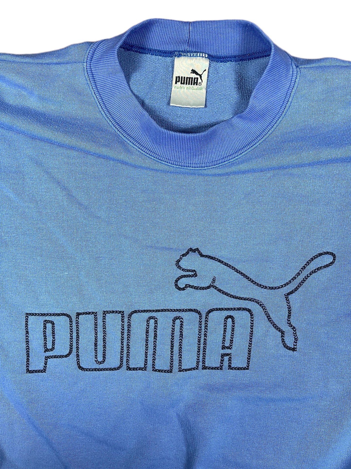 Vintage Puma Sweatshirt Blue - XL