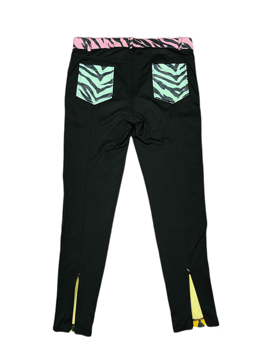 Moschino Cheap and Chic Leather Animal Print Pants Multicolor - S