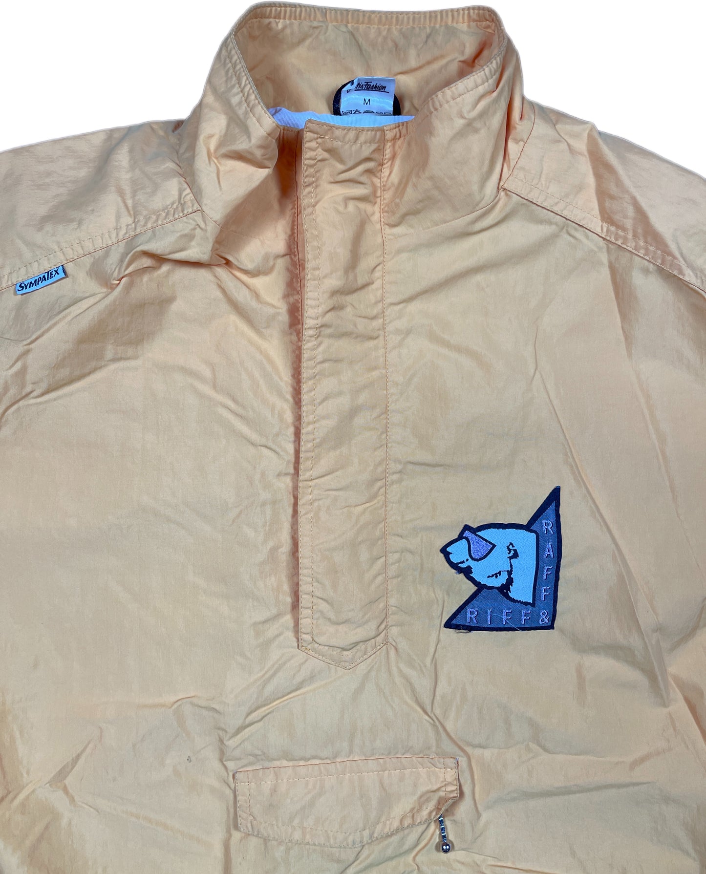 Vintage Riff Raff Track Jacket Orange Nylon M