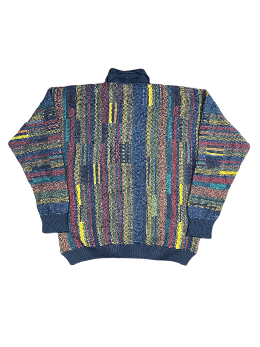 Vintage Knitted Sweatshirt Multicolor - L