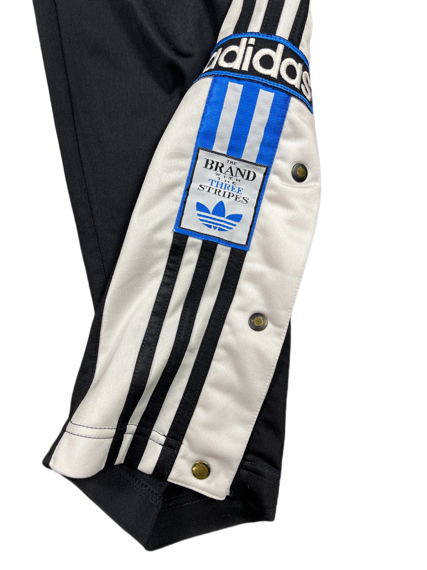 Vintage Adidas 1990s Sport Pants Black Blue - S/M