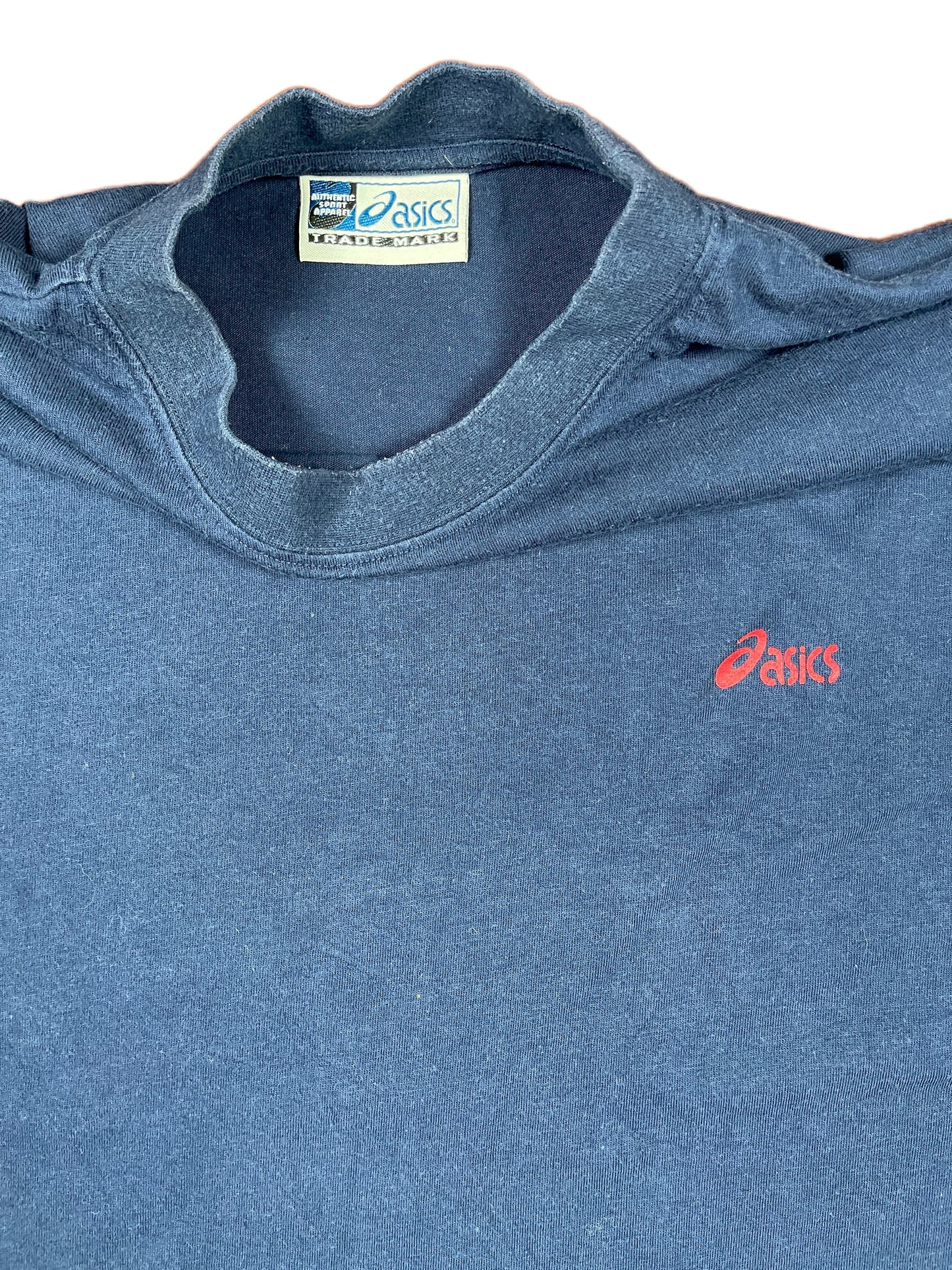 Vintage Asics T-Shirt Navy - L