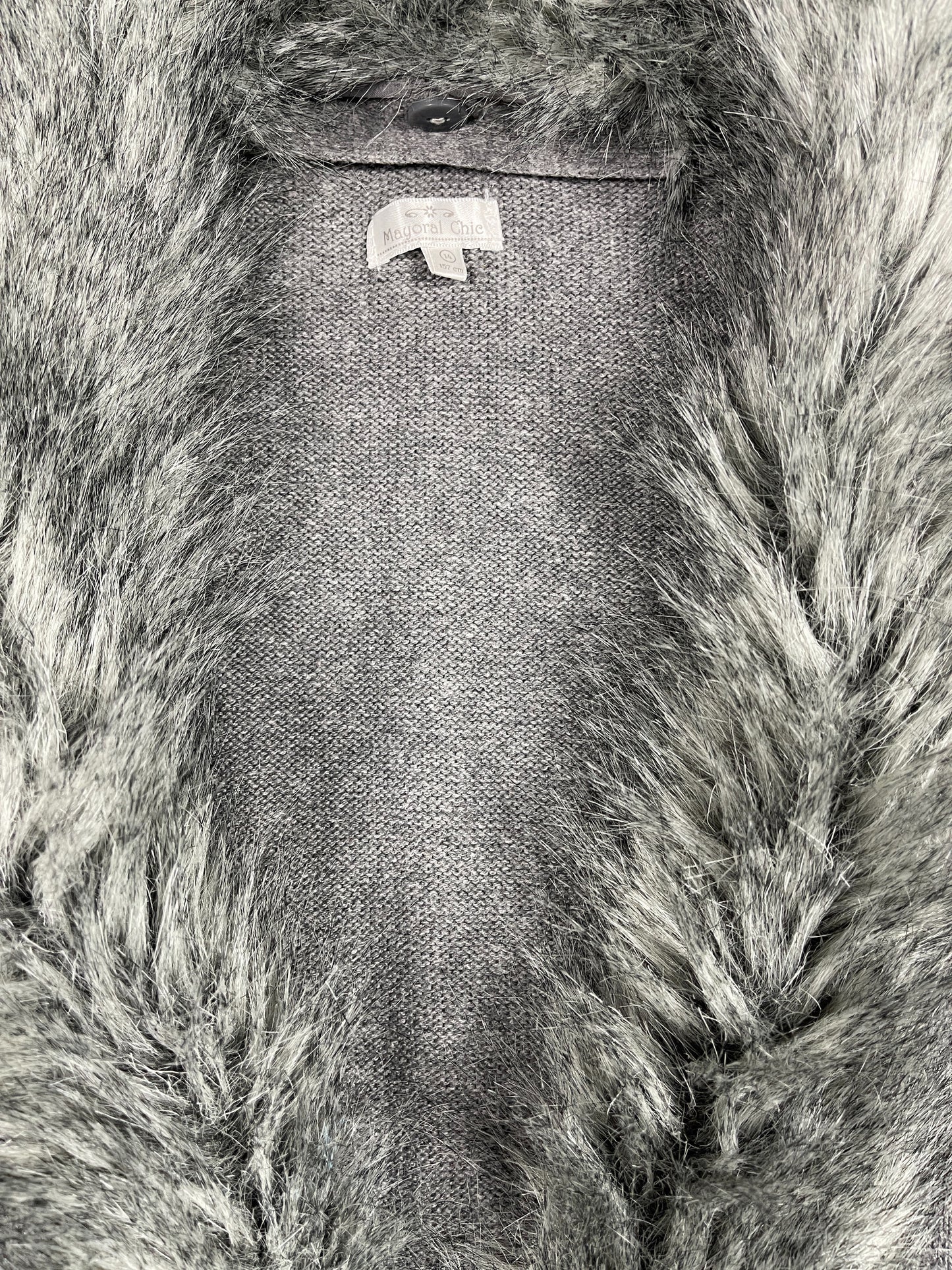 Y2k Mayoral Chic Knitted Vest Gray - XS