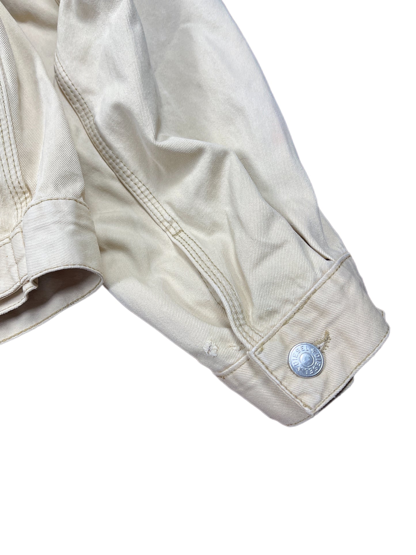 Vintage Diesel Distressed Jacket Cream - XL