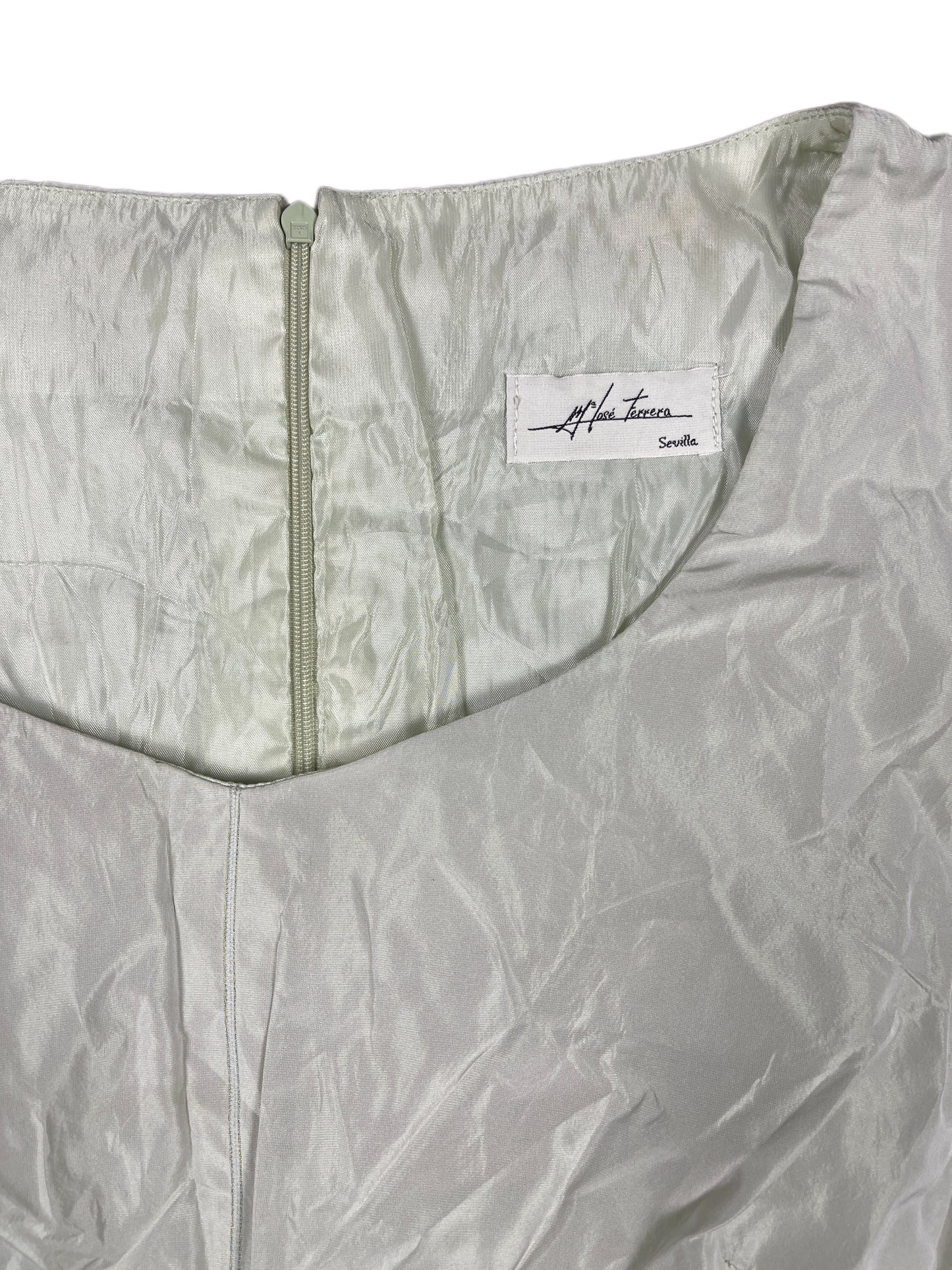 Vintage Maria Jose Ferrera Sleeveless Top White Bluish - XXL