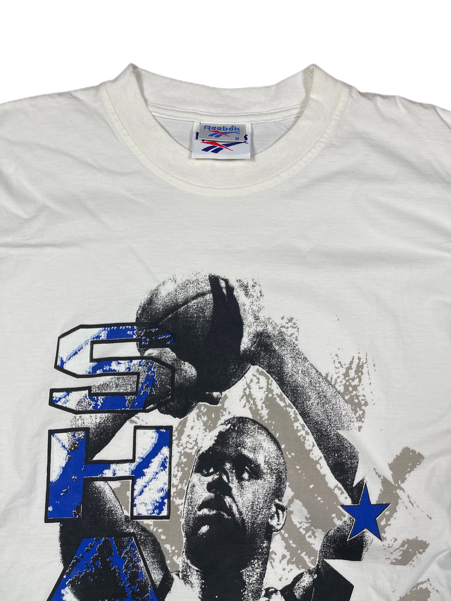 Vintage Reebok Shaq O'Neal T-shirt White - M
