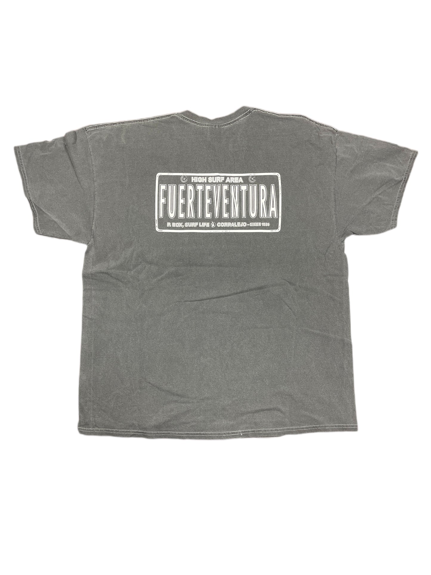 Y2k Gildan Fuerteventura Surfing T-Shirt Gray - XXL