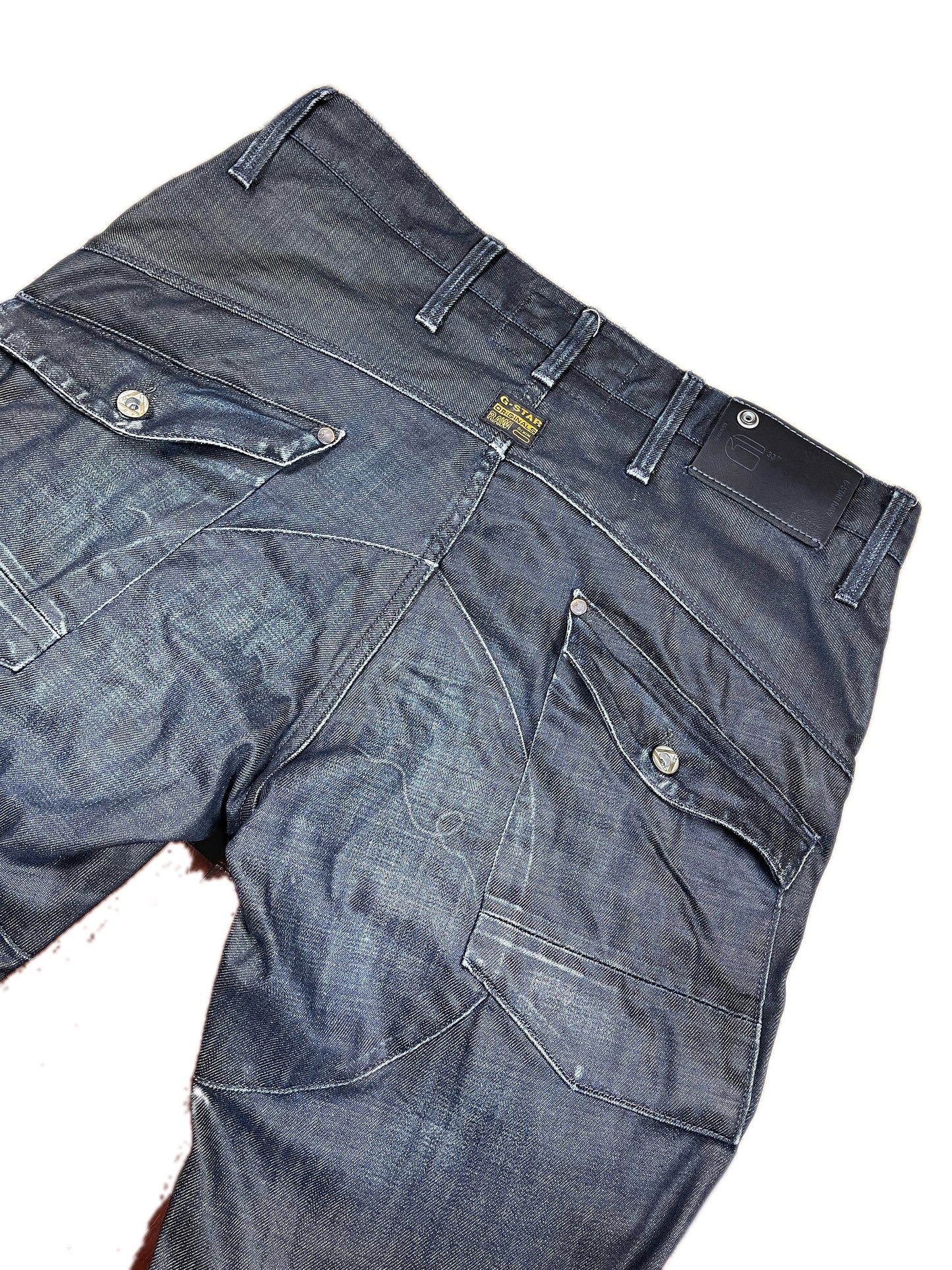 Y2k G-Star Raw Bootcut Denim Pants Gray Blue - L