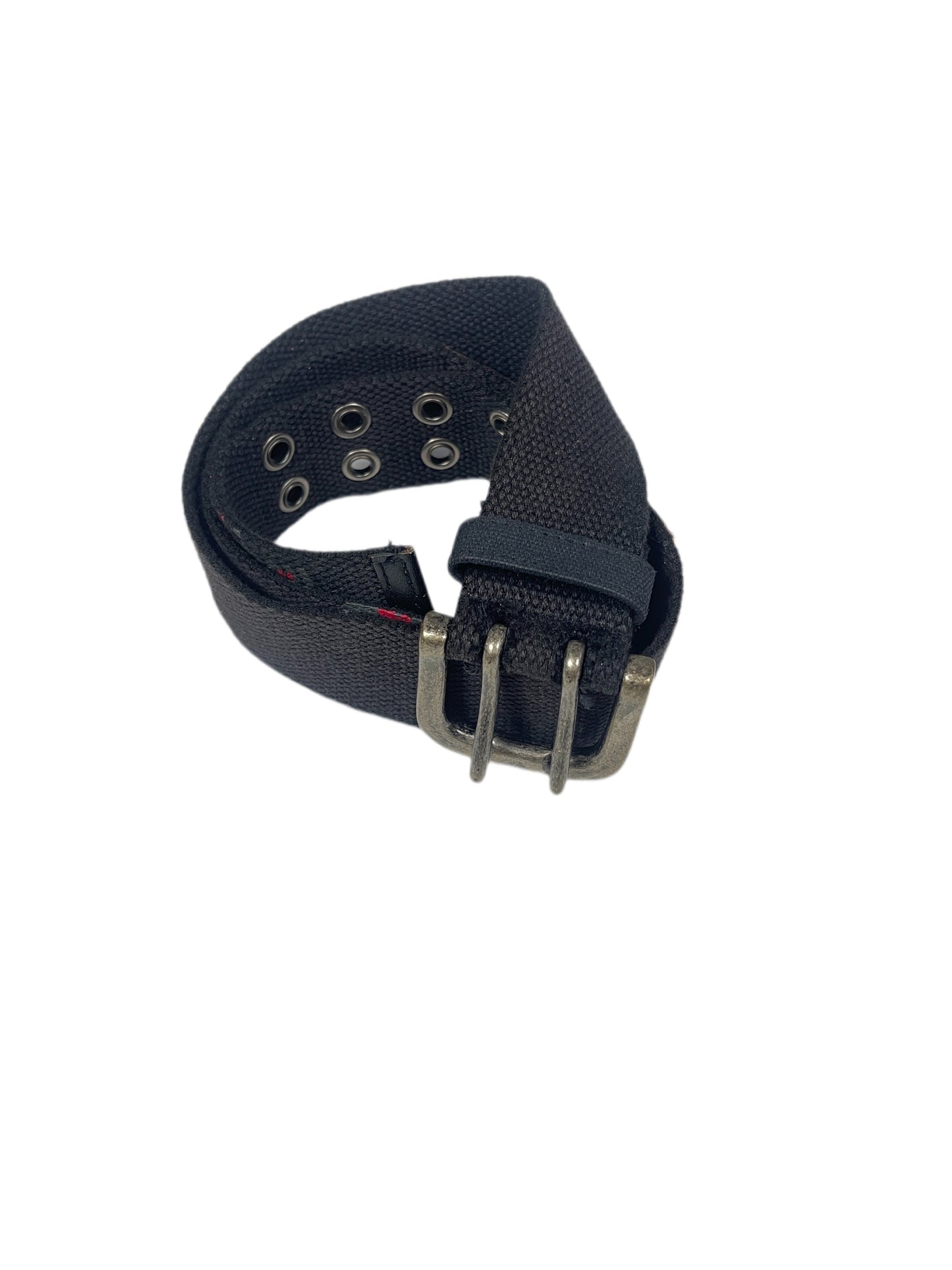 Y2k Playboy Cotton Leather Belt Black 2004