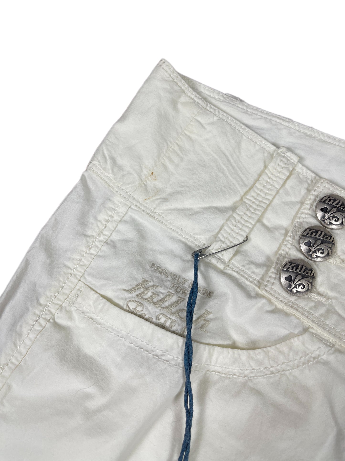 Y2k Killah Deadstock Flared Pants White - M
