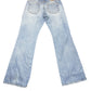 Y2k H&M 2000s Bootcut Low Waist Denim Pants Blue M/L