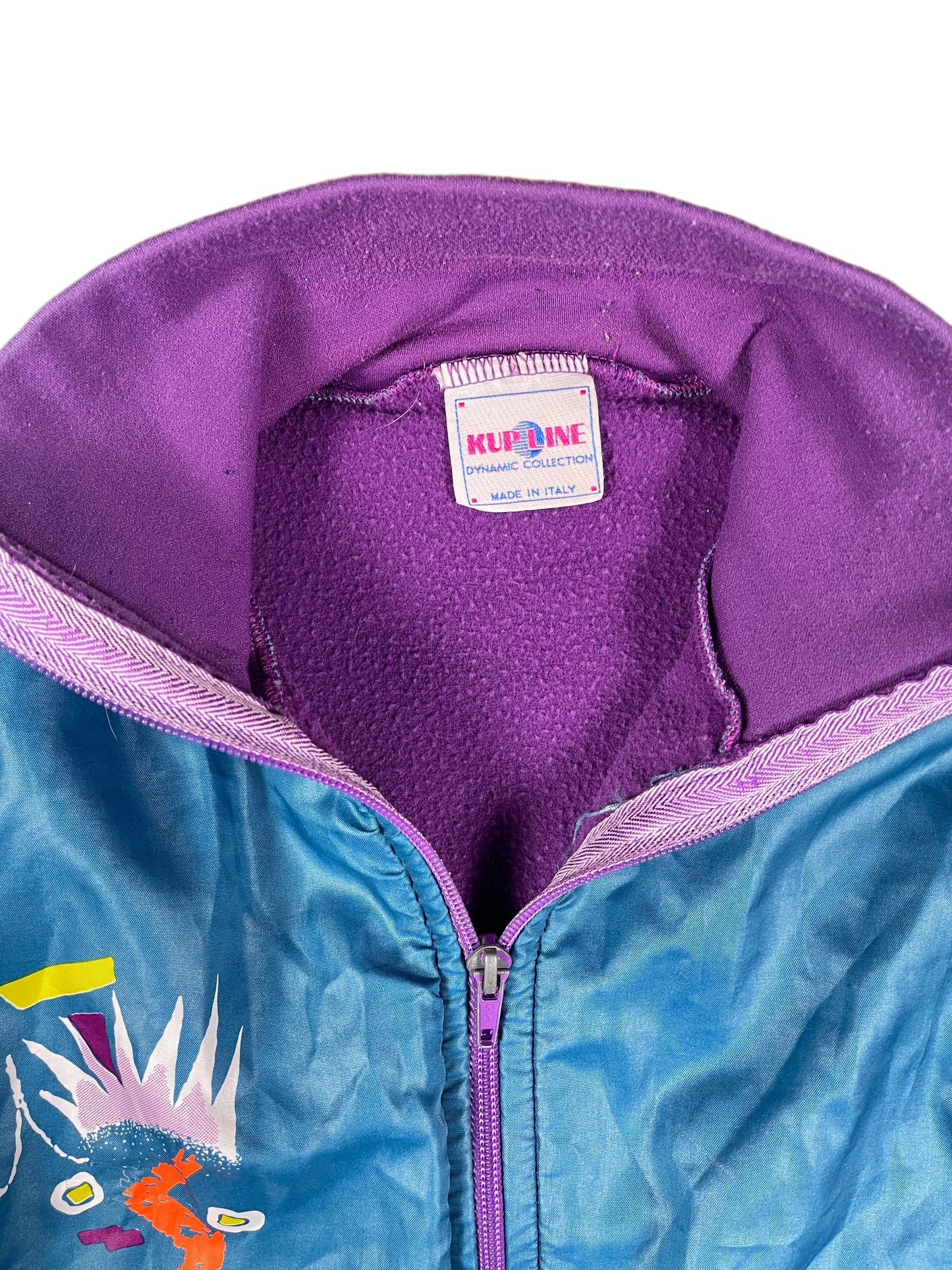 Vintage Kup Line Track Jacket Blue Purple 80s - S/M