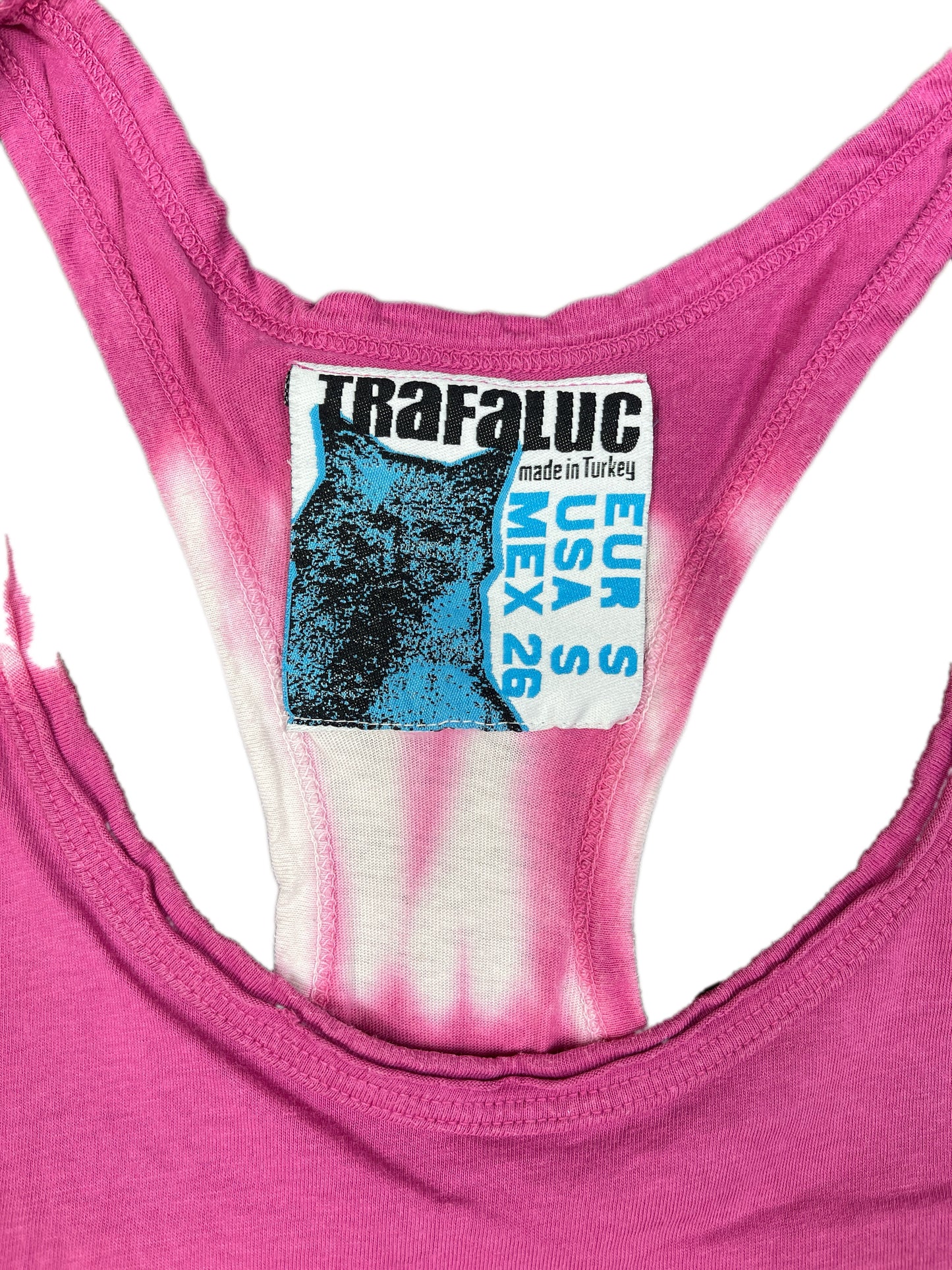 Trafaluc Sleeveless Top Batik Pink - S