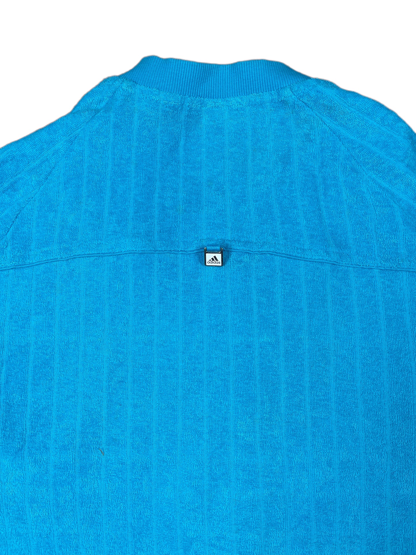 Y2k Adidas Terry Cloth Top Blue M