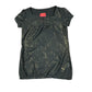 Y2k Caramelo Jeans Short Sleeve Dress Black Gold - L
