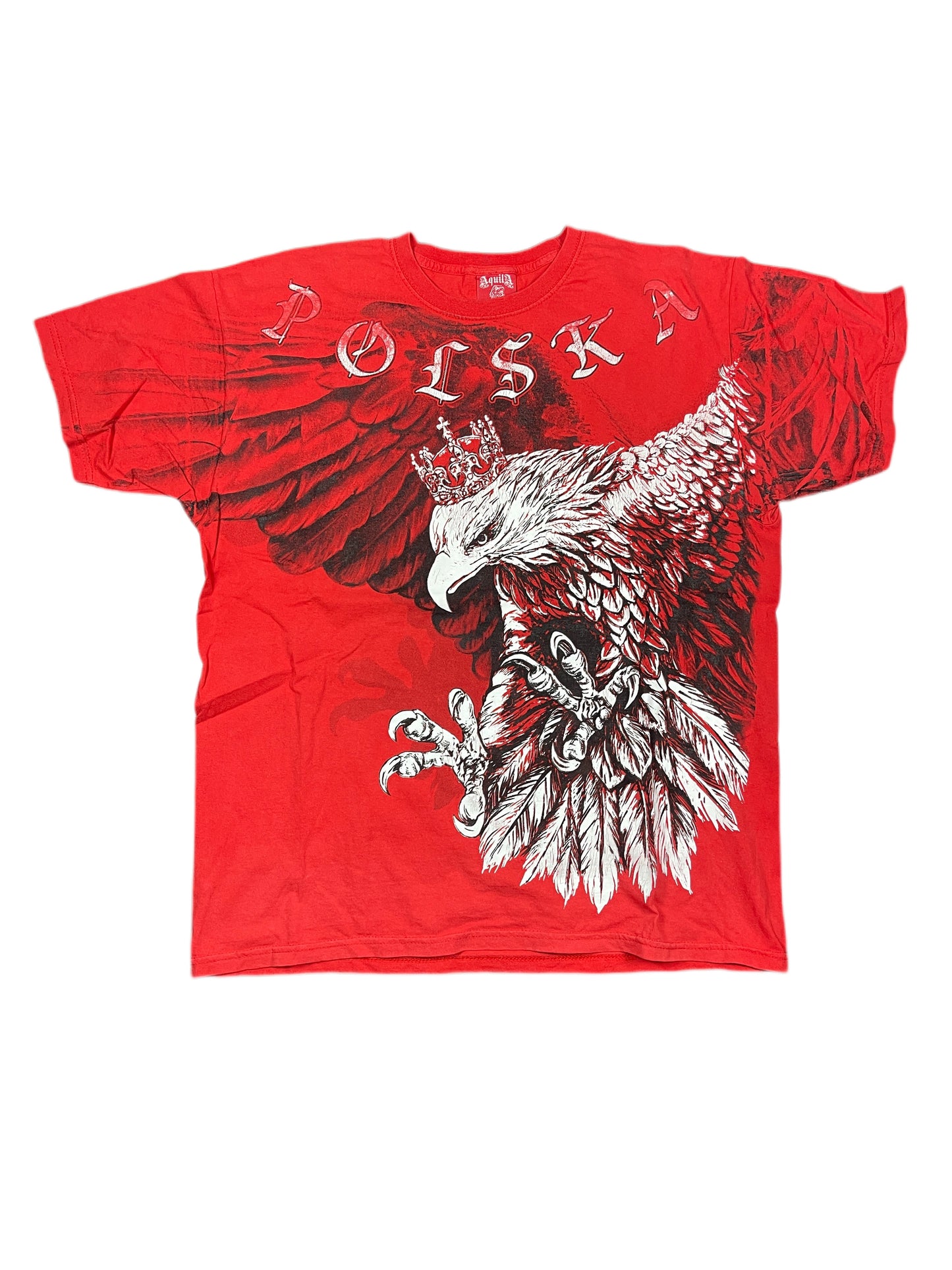 Vintage Polska T-Shirt Red - XL