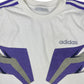 Vintage Adidas T-Shirt White Purple - L