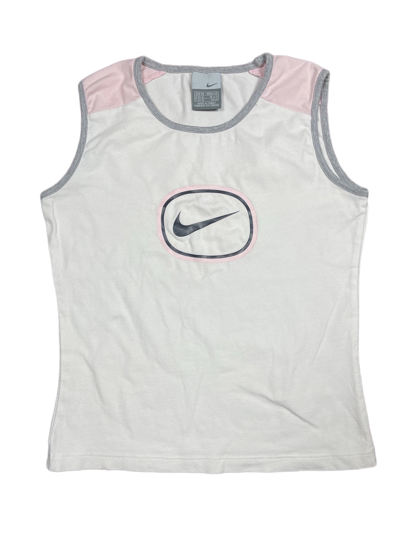 Y2k 2000s Nike Sleeveless Top White XS