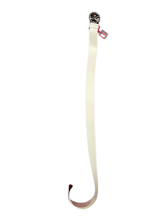 Y2k Playboy Leather Belt White 2004