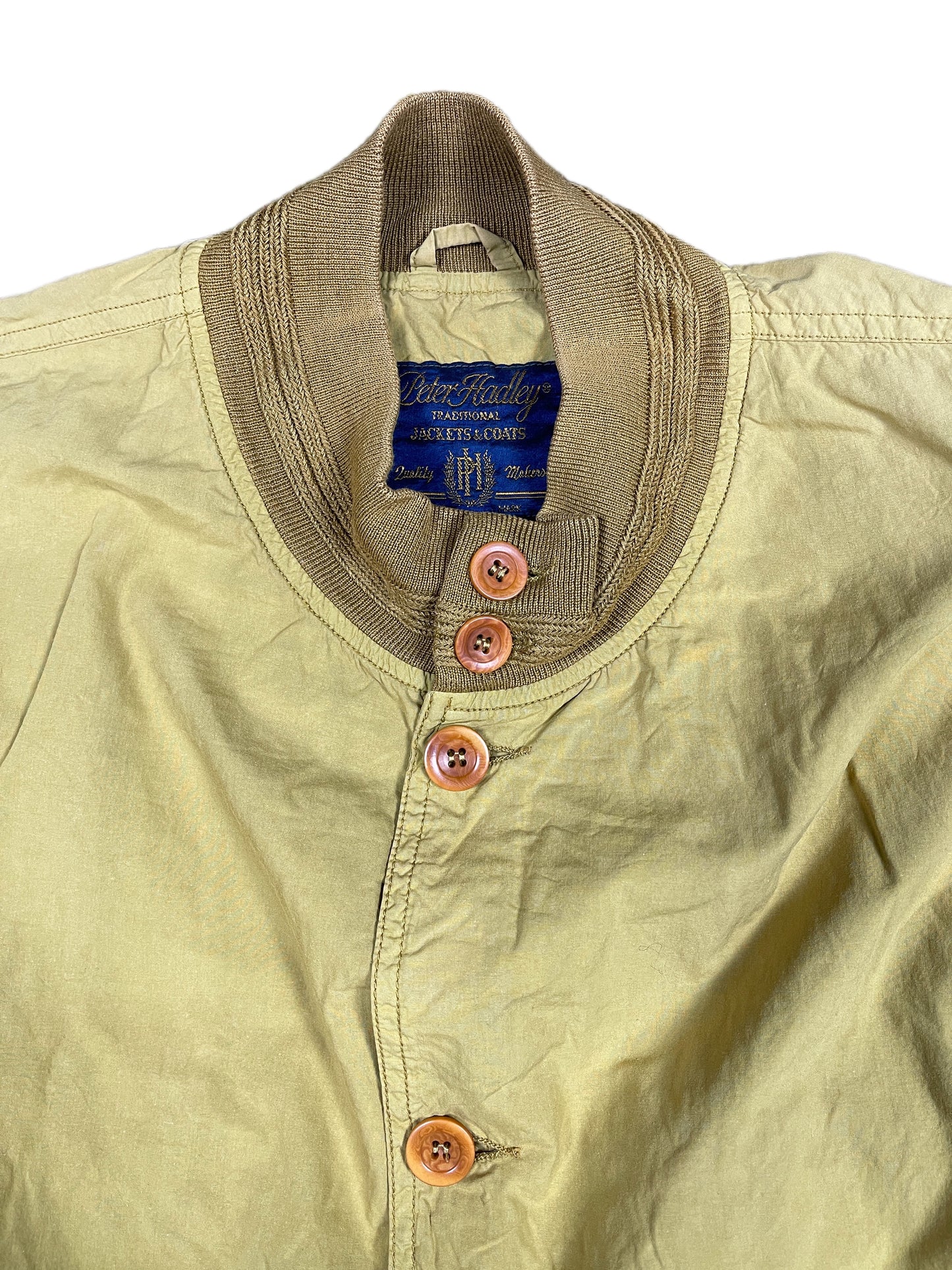 Vintage Peter Hadley Cloth Jacket Mustard Yellow - L