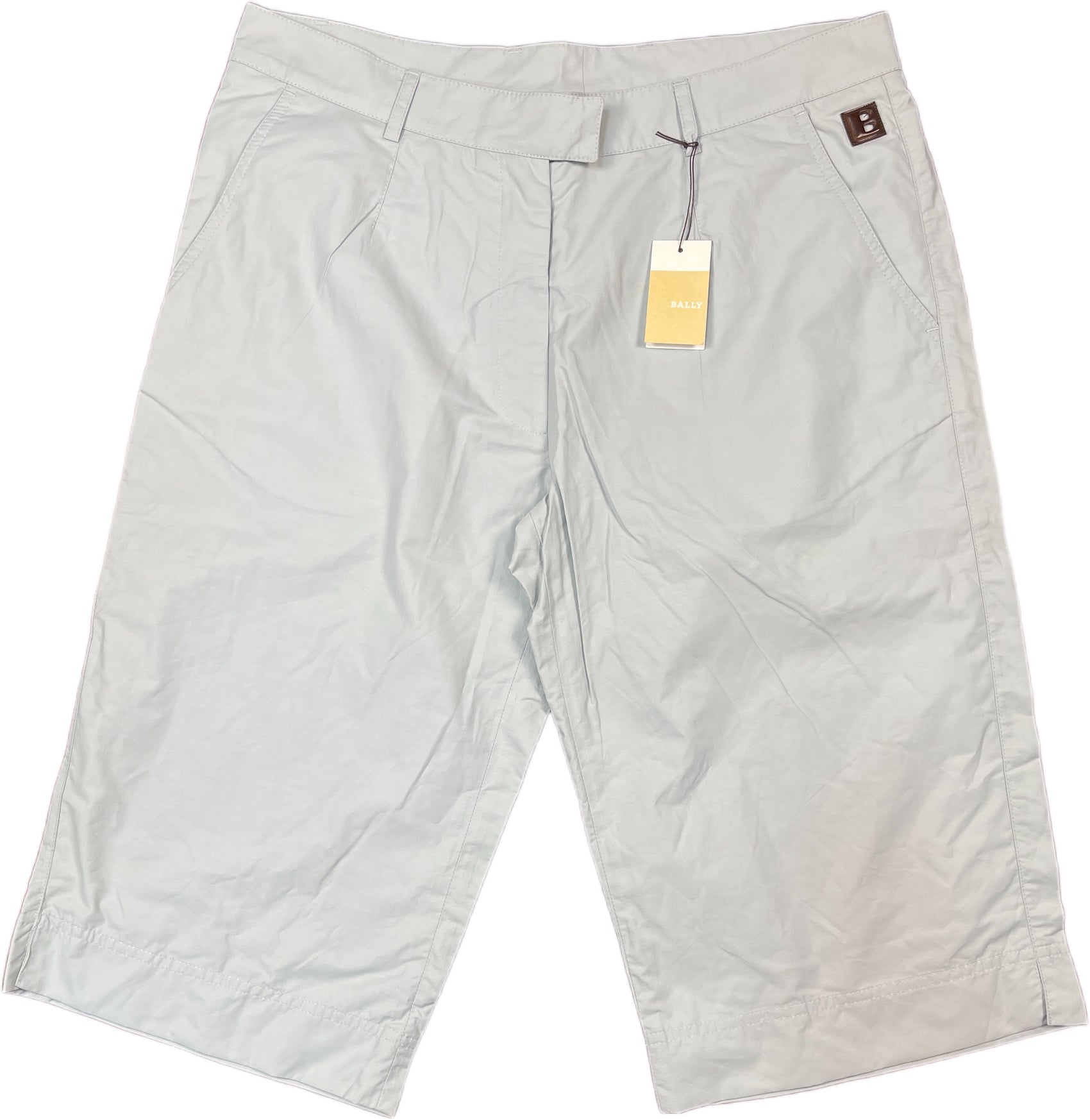 Bally Bermuda Shorts Light Blue Cotton Blend L