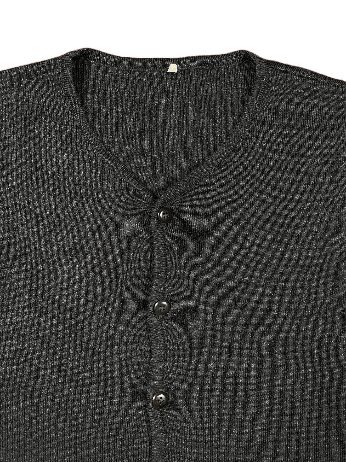 Vintage Knitted Vest Black - XXL