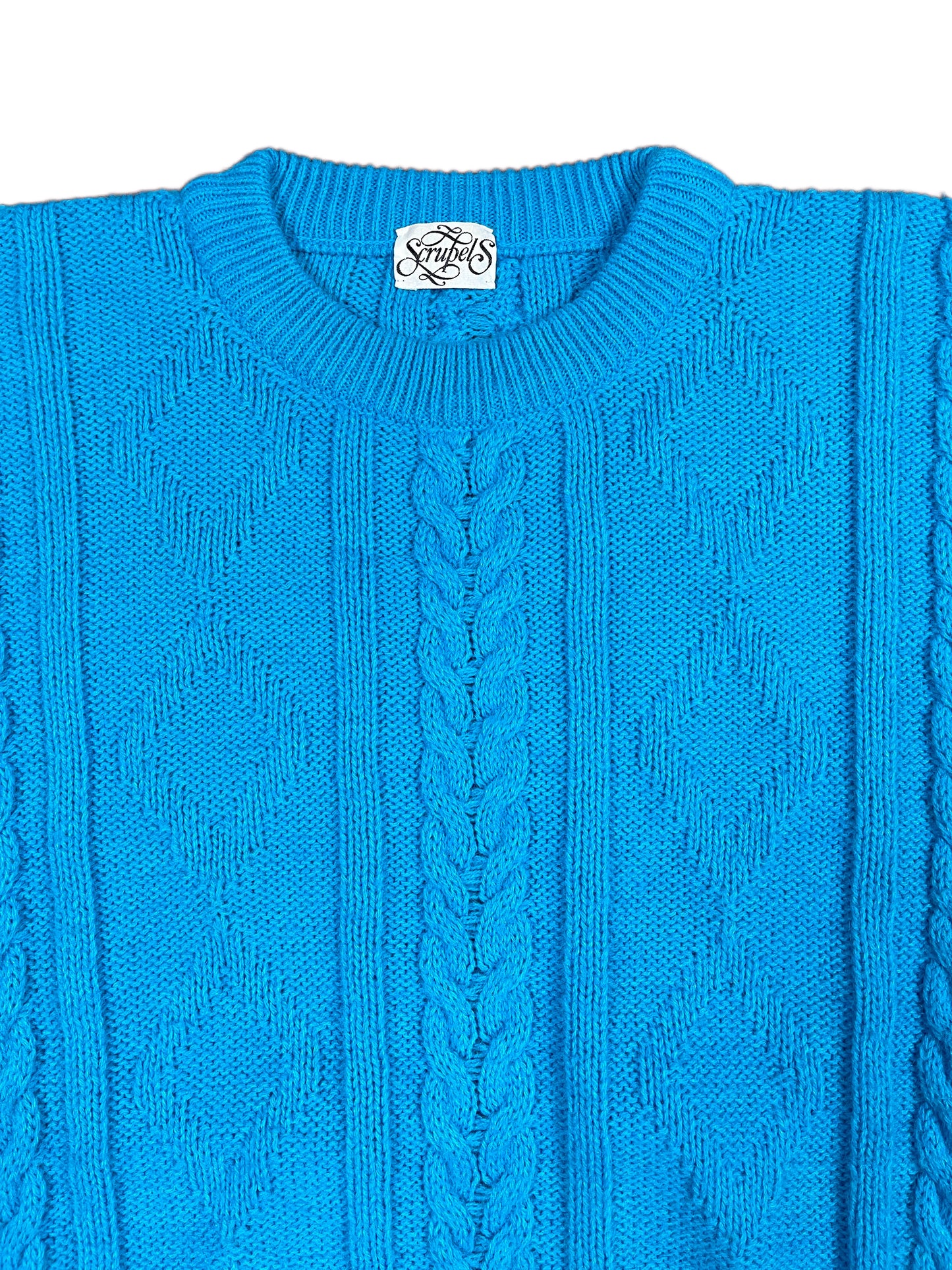 Vintage Skrupels Knitted Sweatshirt Blue - M