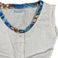 Vintage Adidas Sleeveless Top White Blue - XXL