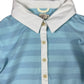 Y2k Pepe Jeans Short Sleeve Top Striped blue - S
