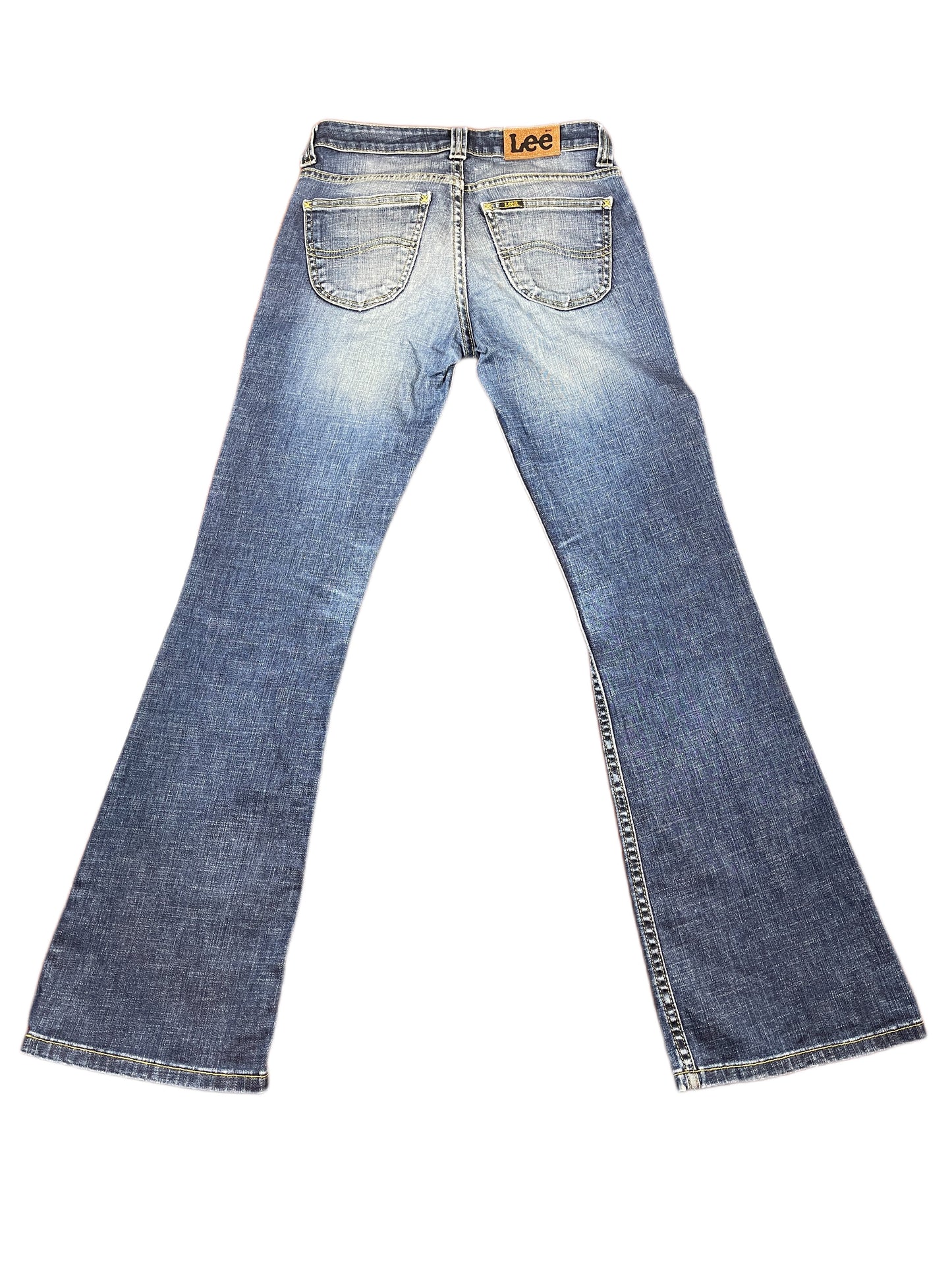 VIntage Lee Low Waist Flared Denim Pants Blue - S