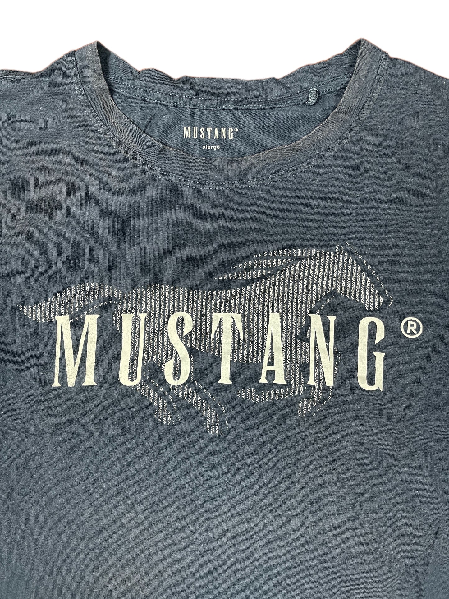 Mustang T-Shirt Navy - XL