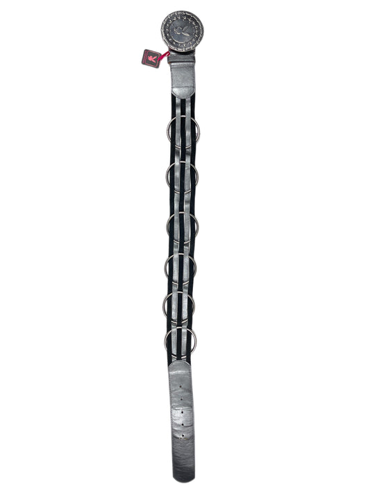 Y2k Playboy Thick Plug In Belt Body Belt Silver 2004