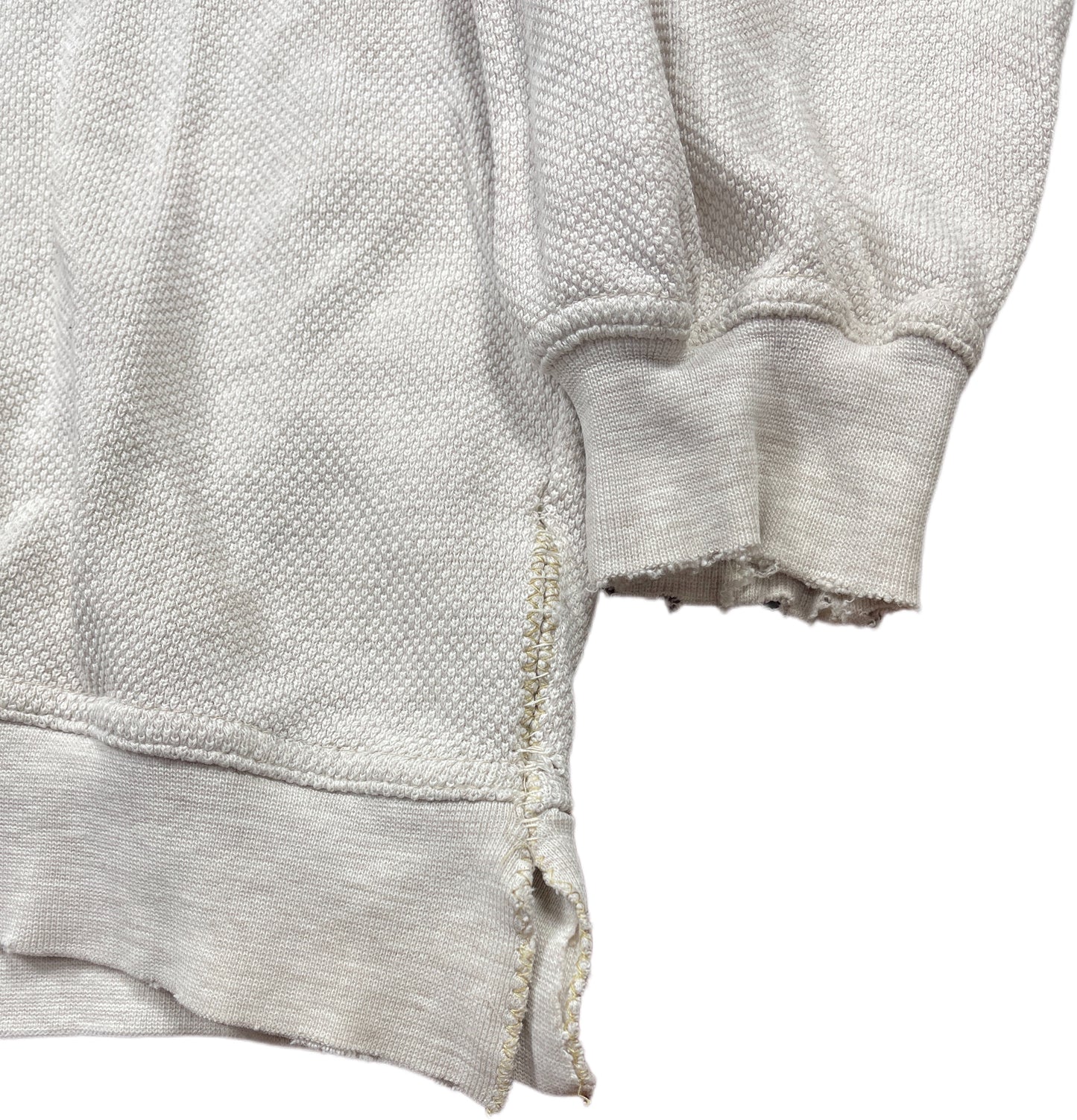 Vintage Gilberto Zip Sweatshirt Off White Cotton L