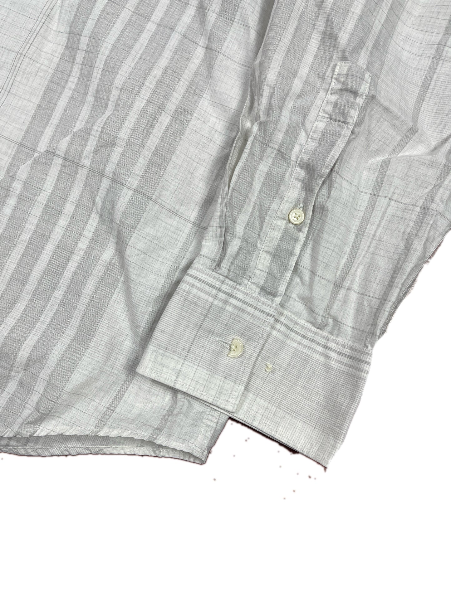 Calvin Klein Long Sleeve Shirt Gray White - XXL