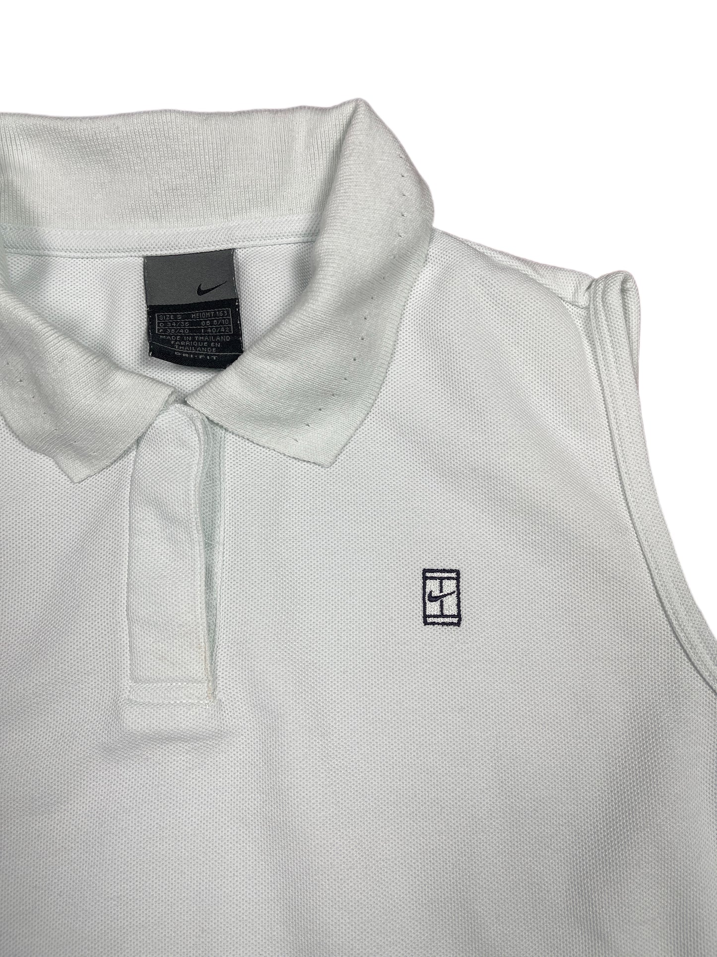 Y2k 2000s Nike Challenge Court Sleeveless Tennis Top Light Blue S