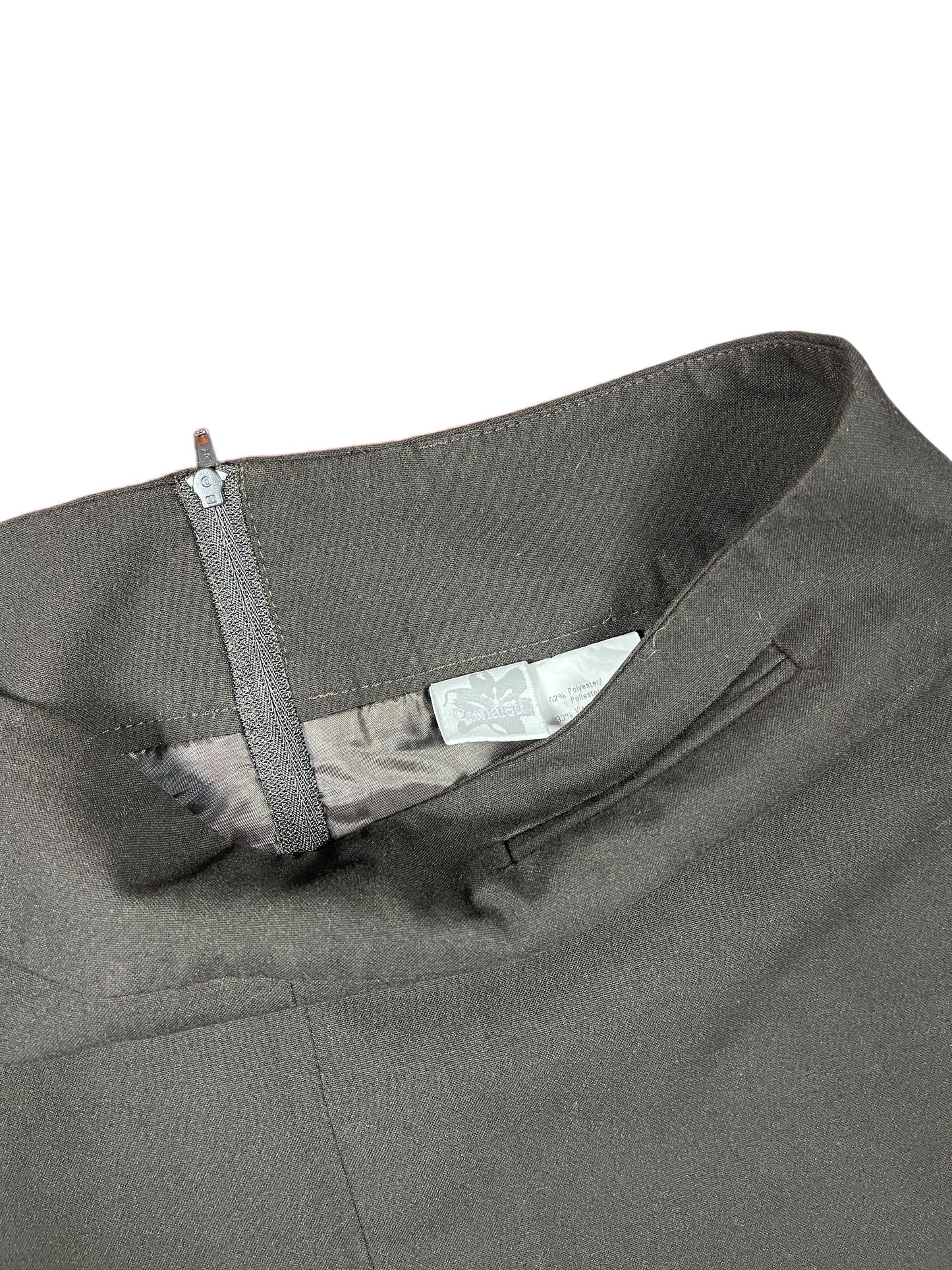 Y2k Camaieu Cloth Skirt Black - M