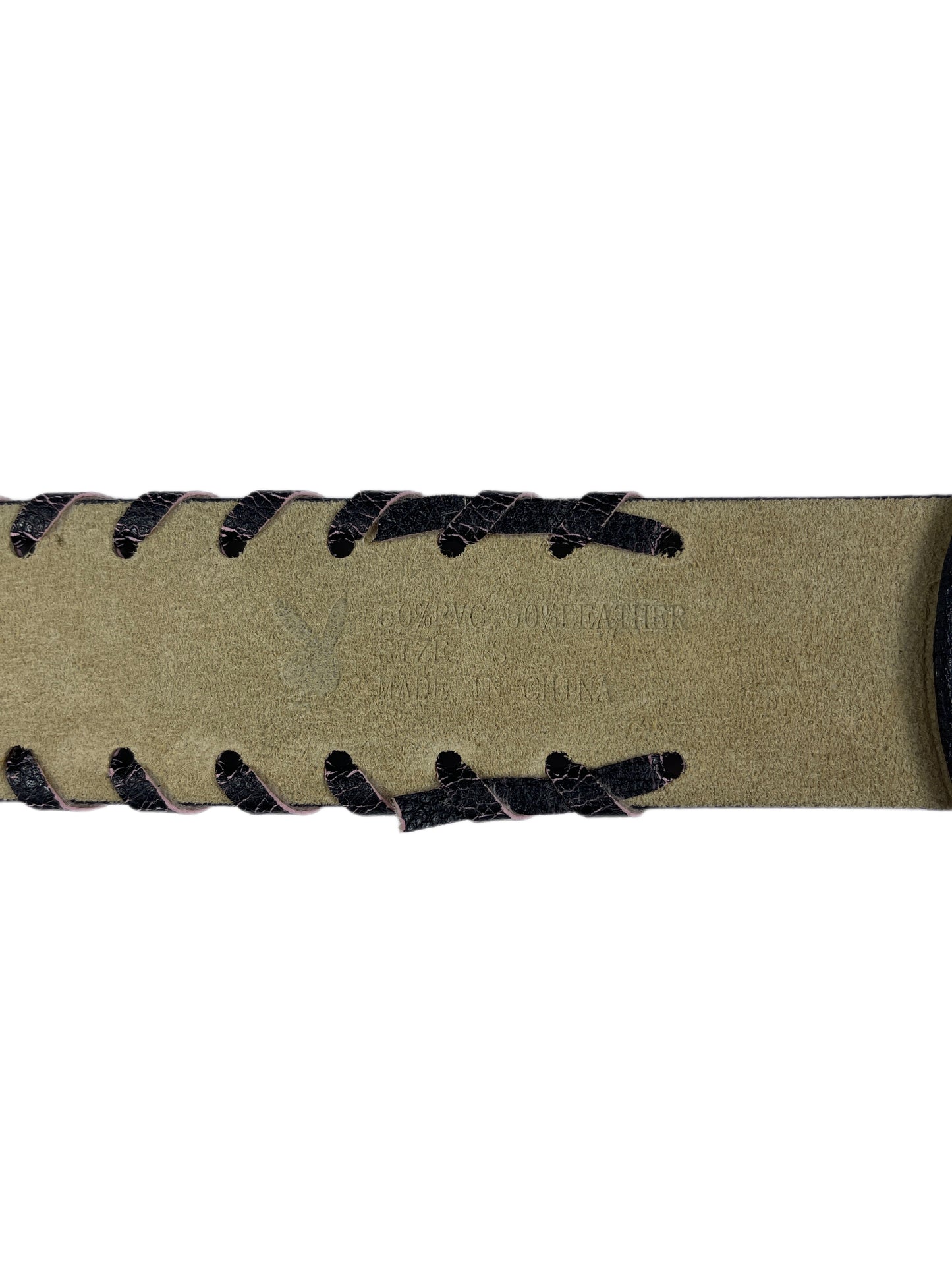 Y2k Playboy Belt Black 2004