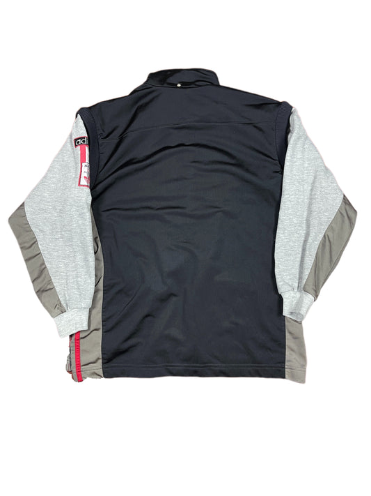 Vintage Adidas 2000s Sport Jacket Vest Black Gray - S