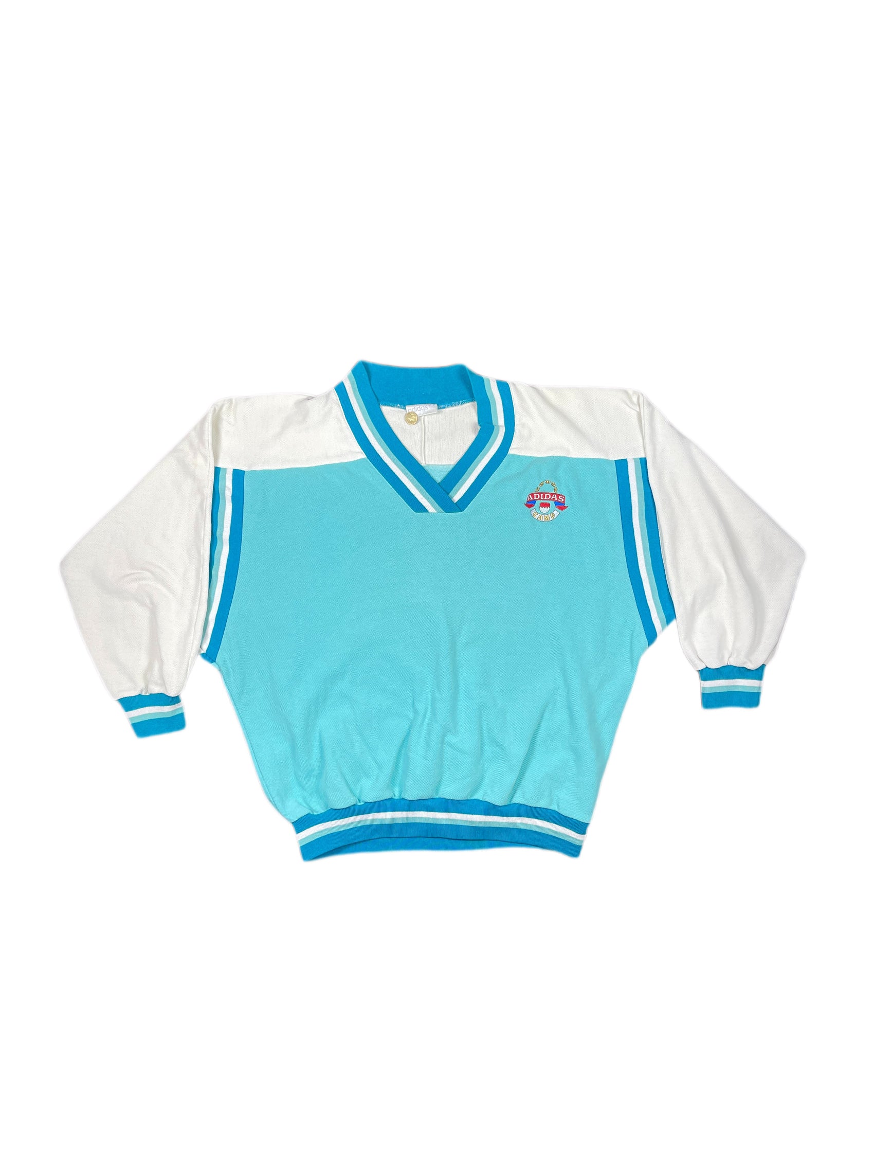 Vintage Adidas Sweatshirt Turquoise - XL