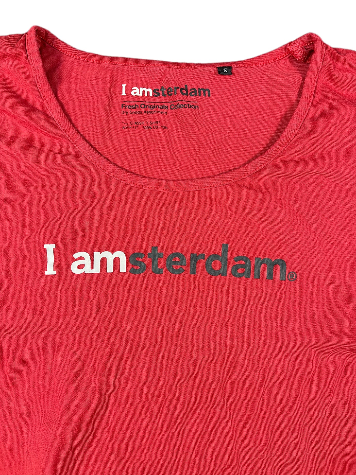 Amsterdam Short Sleeve Top Red Red - S