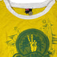 Y2k Diesel Distressed Short Sleeve Top Yellow Green - S