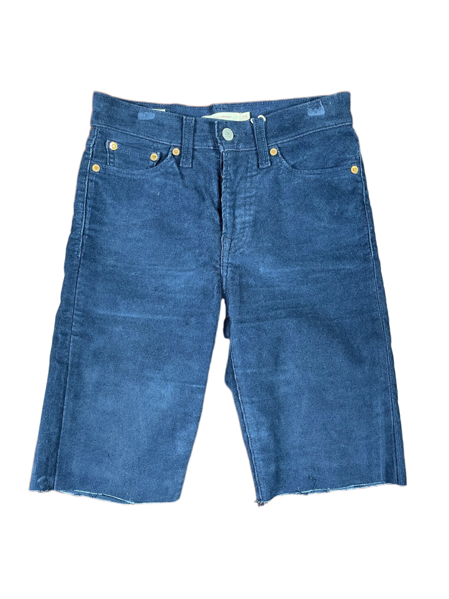 Levi's Corduroy Knee-Length Pants Blue - XS