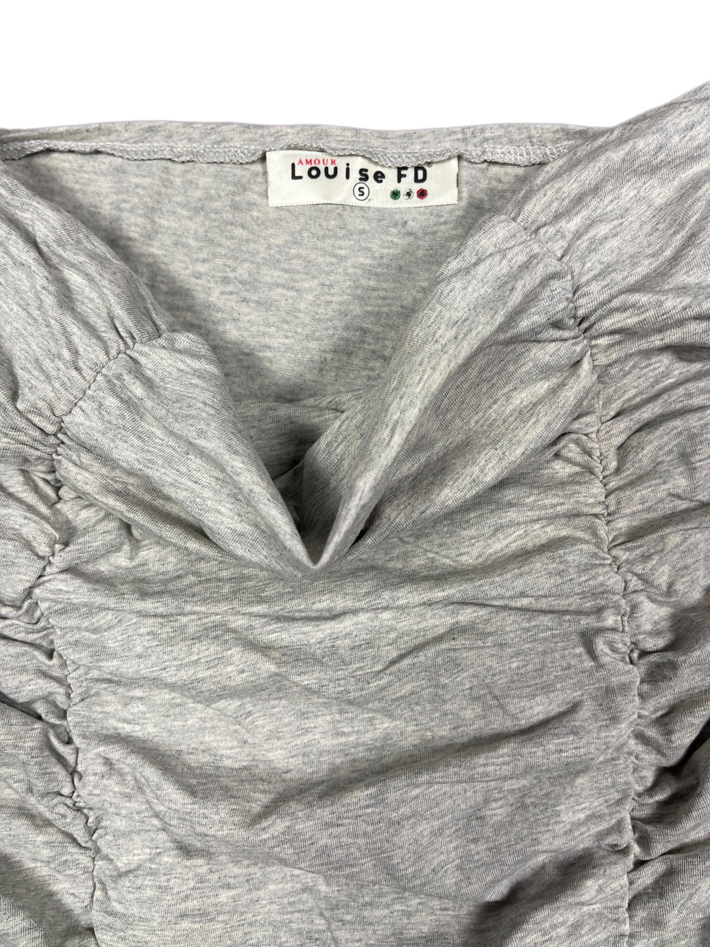 Y2k Louise FD Sleeveless Mini Dress Gray - S