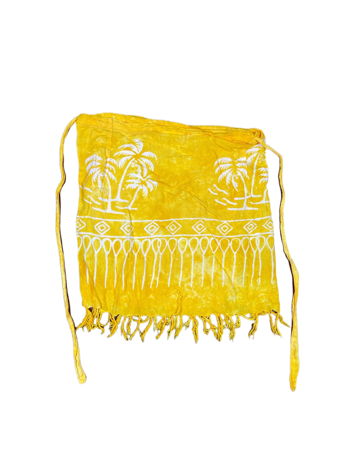 Vintage Sarong Skirt Yellow - XS-XL