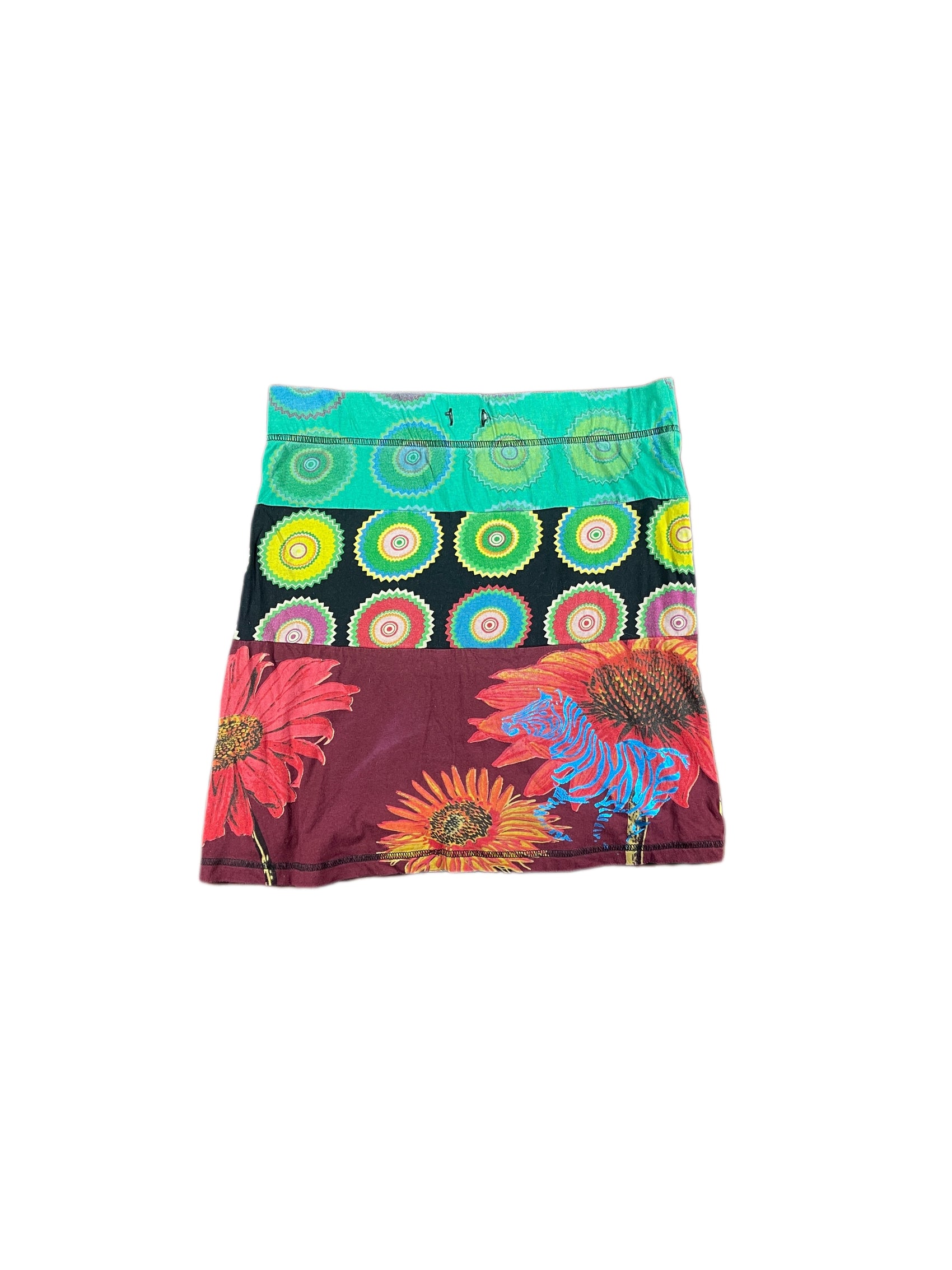 Y2k Desigual Skirt Multicolor - M