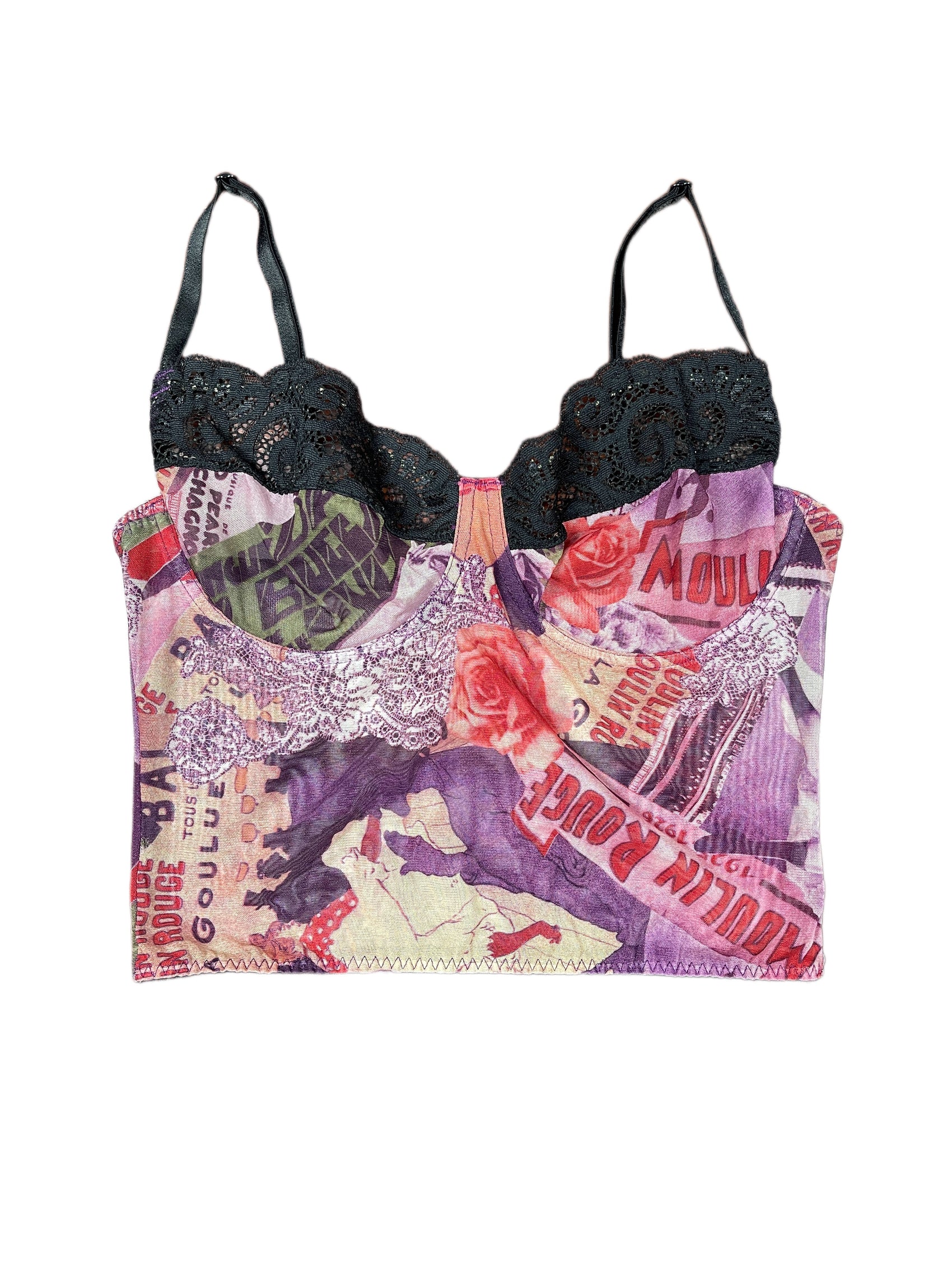 See Through Sleeveless Top Multicolor - XS