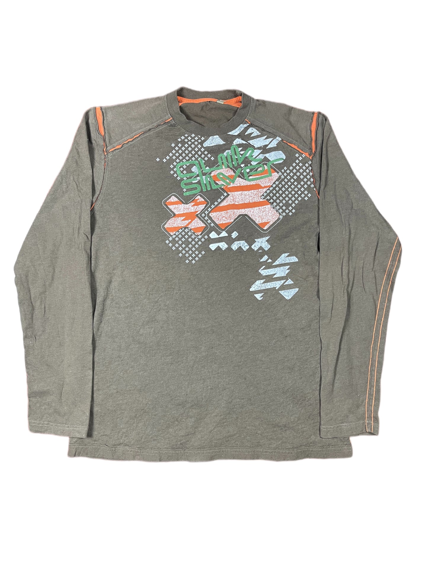 Y2k Quiksilver Longsleeve Brown - XS/S