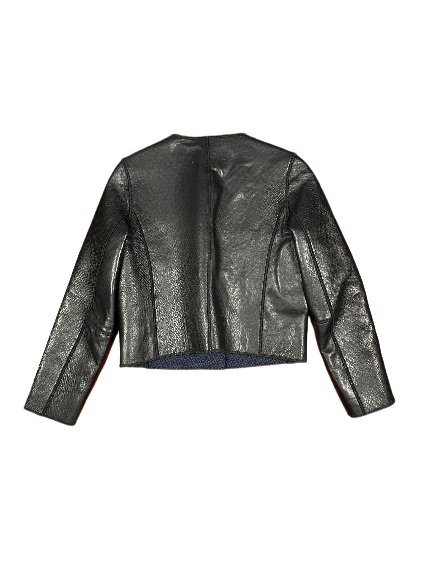 Maje Leather Jacket Black - M
